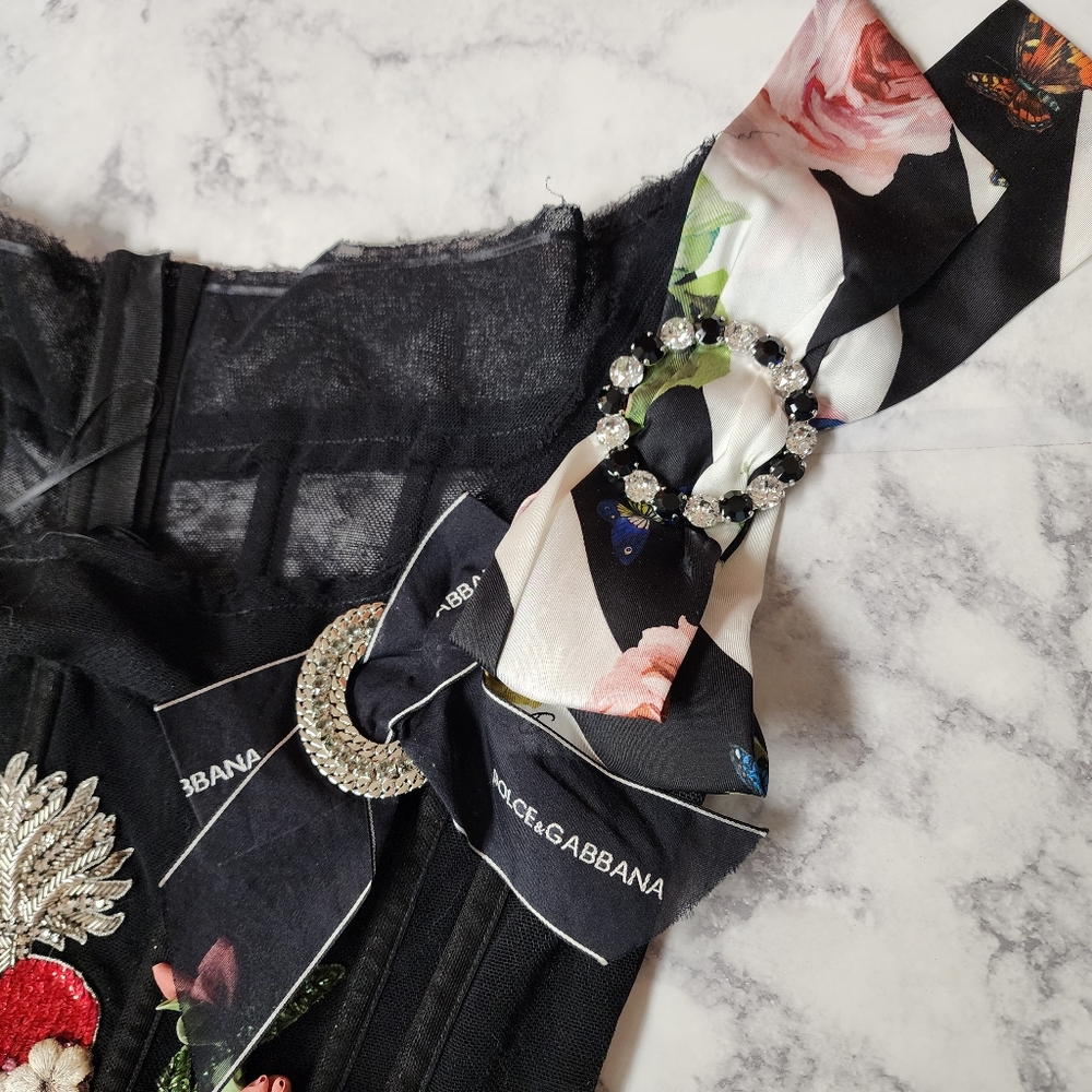 Dolce & Gabbana Sacred Heart Bustier Top - Picture 10 of 17